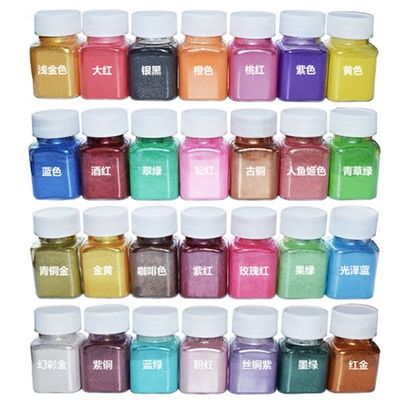 Art Nail Cosmético Perla en polvo Sub-carbonato de plomo y cristales Pigmento perlescente en polvo para la demanda