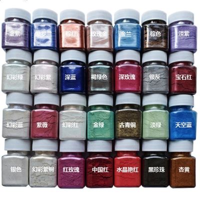 Art Nail Cosmético Perla en polvo Sub-carbonato de plomo y cristales Pigmento perlescente en polvo para la demanda