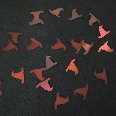 Logotipo sí Halloween Sombrería Glitter Sombrería para Cosméticos Tienda de Polyester Artículo de boda Estilo de moda