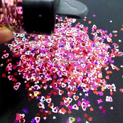 Día de San Valentín Glitter Formas y poliéster en forma para modelos calientes ecológicos en el Ramadán Graduation School Día del Padre