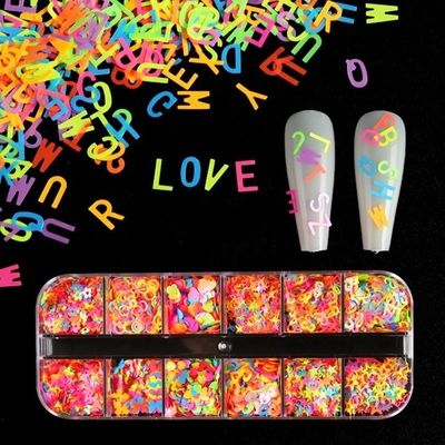 Excelente efecto de arte de uñas Sequins uñas forma de océano Brillo para Mickey m Tumbler Disne Neón en forma de brillo rosa suministros de uñas