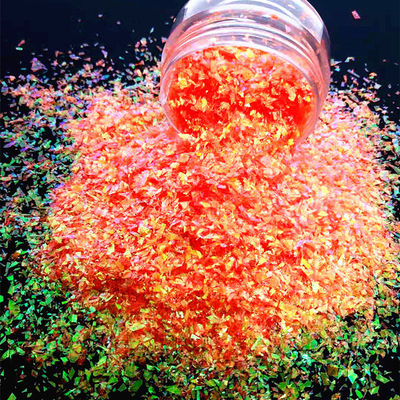 Excelente efecto de arte de uñas Glitter Flakes Orange Glitter añade brillo a su artesanía