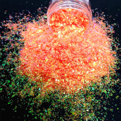 Excelente efecto de arte de uñas Glitter Flakes Orange Glitter añade brillo a su artesanía