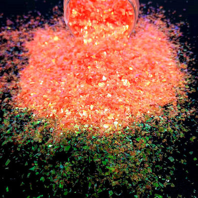 Excelente efecto de arte de uñas Glitter Flakes Orange Glitter añade brillo a su artesanía