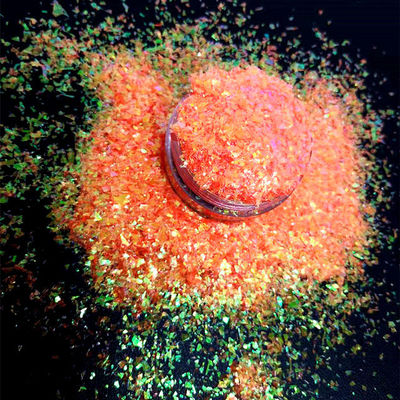 Excelente efecto de arte de uñas Glitter Flakes Orange Glitter añade brillo a su artesanía