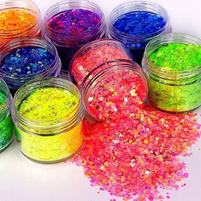 Glittering Bling Circulo abierto en forma de brillo cosmético para uñas Cara maquillaje corporal Oportunidad Fiesta de bodas Decoración del hogar