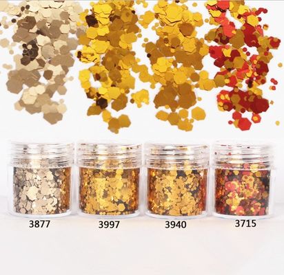 Se ofrecen mezclas personalizadas de chunky glitter para productos de poliéster a granel