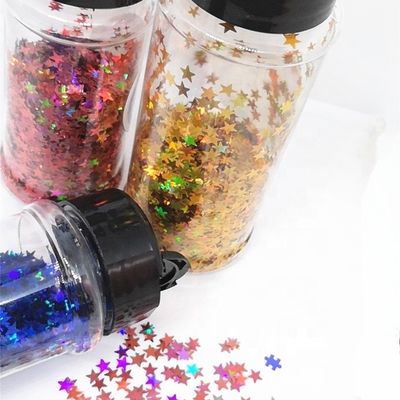 Decoración del hogar 1 oz 2 oz 3 oz 5 oz Glitter Shaker de plástico con filtro de tapa negra y tapa abierta en Europa Característica regional