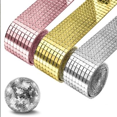 Adhesivo de bolas de espejo de cúpula de vidrio Adhesivo de pared reflectante Adhesivo de oro plateado rosa oro Adhesivo de bolas de espejo para decoración de bodas