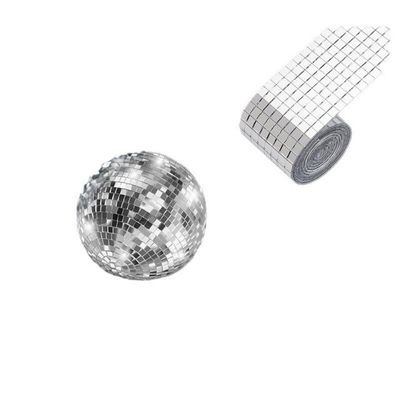Adhesivo de bolas de espejo de cúpula de vidrio Adhesivo de pared reflectante Adhesivo de oro plateado rosa oro Adhesivo de bolas de espejo para decoración de bodas