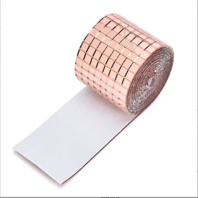 Adhesivo de bolas de espejo de cúpula de vidrio Adhesivo de pared reflectante Adhesivo de oro plateado rosa oro Adhesivo de bolas de espejo para decoración de bodas