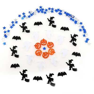 Agregue un poco de diversión a su colección de juguetes con colorida mezcla de brillo de estrellas calabazas fantasmas brujas sombrero murciélago Halloween formas