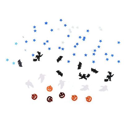 Agregue un poco de diversión a su colección de juguetes con colorida mezcla de brillo de estrellas calabazas fantasmas brujas sombrero murciélago Halloween formas