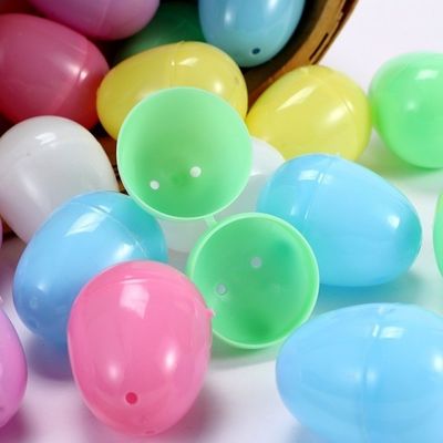 Huevos personales de Pascua de 6 cm con juguetes dentro 2025 Set de regalo de Pascua de plástico rellenable