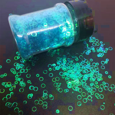 Embellecer Brillo Brillante Azul Cielo Brillante Bling Círculo abierto Formado en colores personalizados Validable