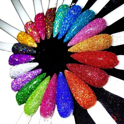 Agregue un poco de brillo a su arte con estilo flash brillo arte fino polvo de brillo holográfico