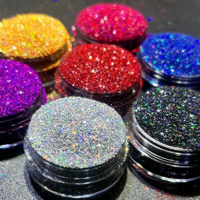 Agregue un poco de brillo a su arte con estilo flash brillo arte fino polvo de brillo holográfico