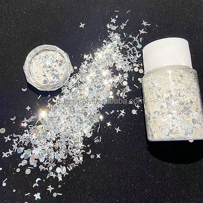 Resistente a los disolventes Flax Flash Mirror Plata High Flash Plata Anomal Estrella Luna Cuadruple Estrella Mezclado Brillo 180-200°C