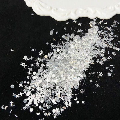 Resistente a los disolventes Flax Flash Mirror Plata High Flash Plata Anomal Estrella Luna Cuadruple Estrella Mezclado Brillo 180-200°C