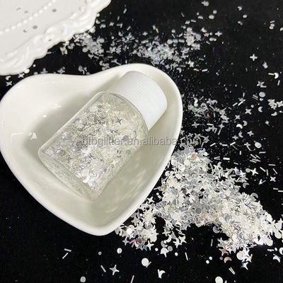 Resistente a los disolventes Flax Flash Mirror Plata High Flash Plata Anomal Estrella Luna Cuadruple Estrella Mezclado Brillo 180-200°C