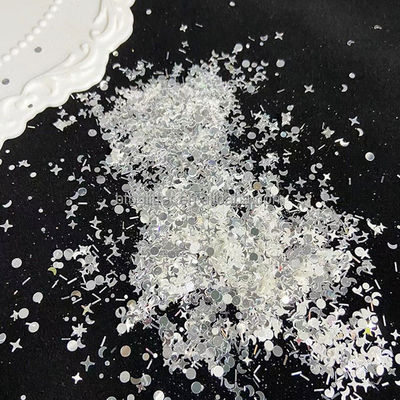 Resistente a los disolventes Flax Flash Mirror Plata High Flash Plata Anomal Estrella Luna Cuadruple Estrella Mezclado Brillo 180-200°C