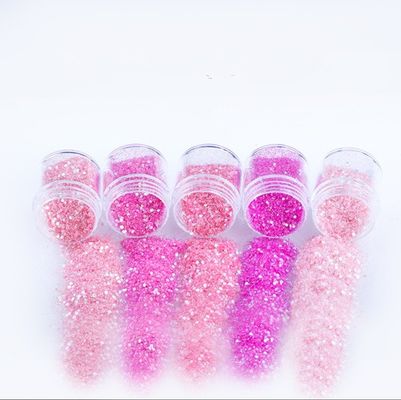 Mezcla popular Brillante de moda Color romántico Compacto Brillo Sombra de ojos / Polvo compacto para un excelente efecto de arte de uñas