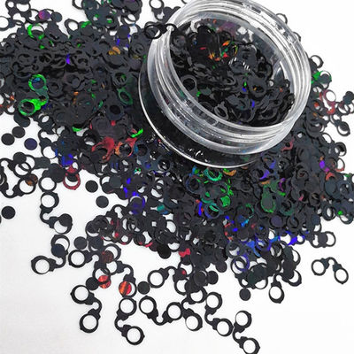 Color personalizado Glitter Formas de arena movida Esposas y estetoscopio Sequin Día del Padre Oportunidad de Glitter Artesanía personalizada