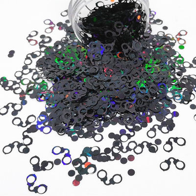 Color personalizado Glitter Formas de arena movida Esposas y estetoscopio Sequin Día del Padre Oportunidad de Glitter Artesanía personalizada