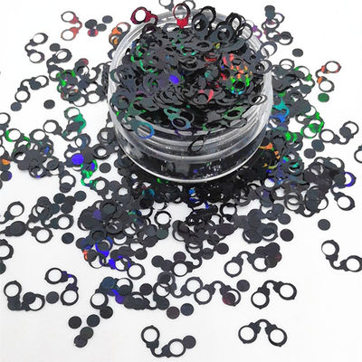 Color personalizado Glitter Formas de arena movida Esposas y estetoscopio Sequin Día del Padre Oportunidad de Glitter Artesanía personalizada