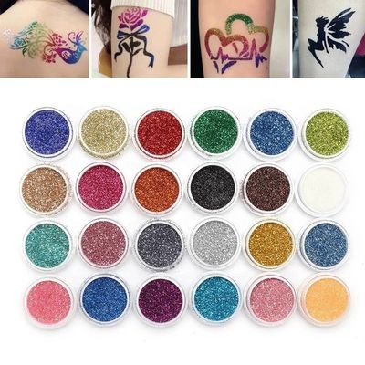 Conjunto de tatuajes de brillo ecológicos para la ocasión de Diwali No tóxico e hipoalergénico