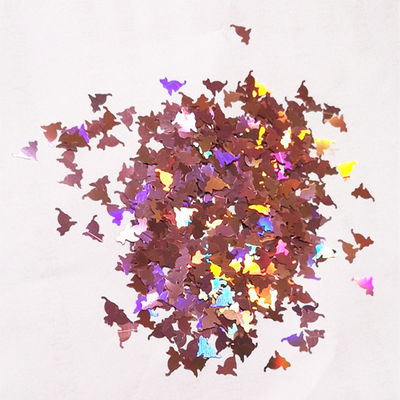 OEM Oportunidad de boda en forma de uñas Glitter forma de gato Glitter poliéster Glitter formas hechas por profesionales