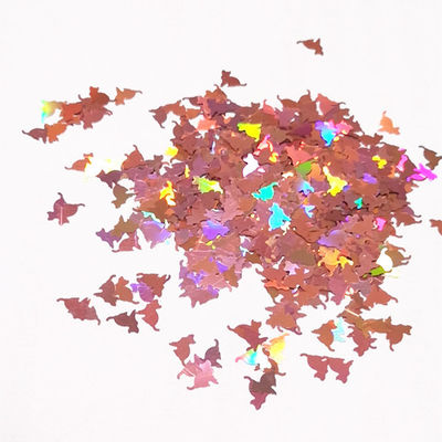 OEM Oportunidad de boda en forma de uñas Glitter forma de gato Glitter poliéster Glitter formas hechas por profesionales
