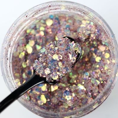 Método de impresión 1 Color Chunky Glitter Mix Bulk Evil Spirit Glitter para mezclas de tumbler y ojos