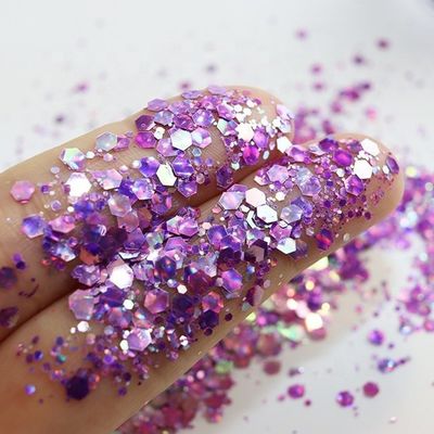 OEM/ODM Sí Camaleón Ojo de Gato Brillo Sequins Maquillaje Dedo Uña Belleza DIY Arenas rápidas Mahjong Gota pegamento Uña Parche de uñas Brillo