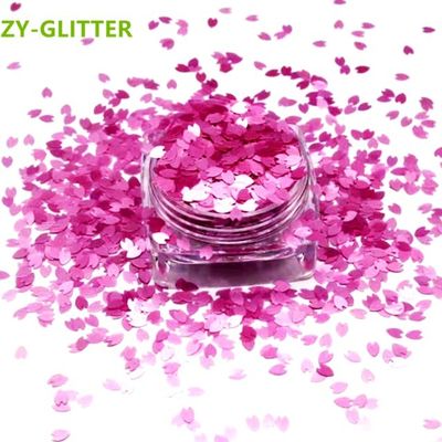 Impresión de corte a presión en forma de brillo en forma de mate Poly pétalos de flores en forma de brillo Perfecto para decoraciones de mesa de boda