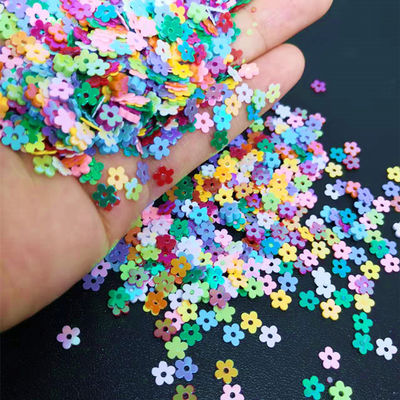 1 Impresión a color Sequin Flores en forma de brillo Color mezclado con triángulo mariposa Pez Perro polvo Playboy Brillo en forma de sequin