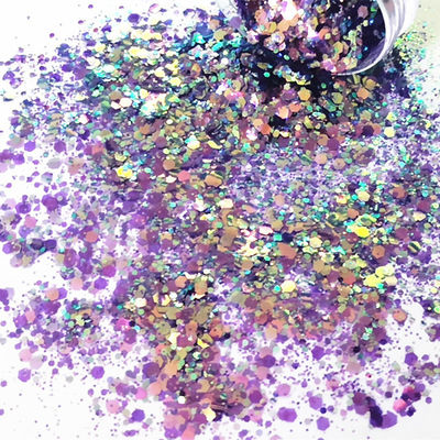 OEM / ODM Sí. Proporcionamos OEM Camaleón Políester Chunky Cuerpo de uñas Camaleón Chunky Mix Sequins Brillo