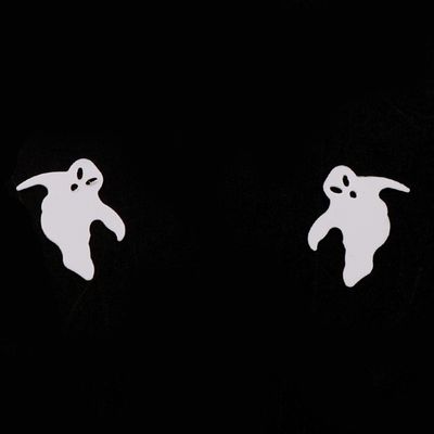 Cabeza de Jack Skellington en PVC Glamour fantasma forma araña Necromante Calaveras de murciélago Gato Esqueleto humano Sequins de Halloween Perfecto