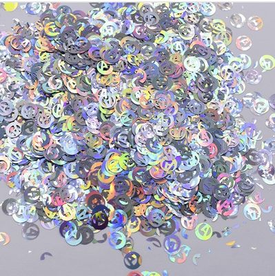 Polyester Peanut Ccanel Glitter Forma Yiwu Zy Webbing Muñeco de nieve Sequin Revestimiento de resina Artesanía de uñas para fiesta de fiesta