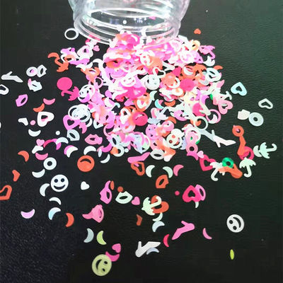 12 colores vibrantes para bricolaje Glitz Galore mezcla de calidad cosmética Glitter Formas de color neón Glitter Sequins en materiales ecológicos