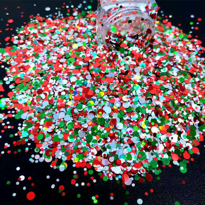 Impresión de corte a presión y método de impresión de 1 color para brillo en forma de puntos Xmas Navidad