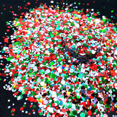 Impresión de corte a presión y método de impresión de 1 color para brillo en forma de puntos Xmas Navidad