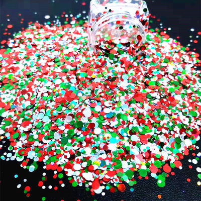 Impresión de corte a presión y método de impresión de 1 color para brillo en forma de puntos Xmas Navidad