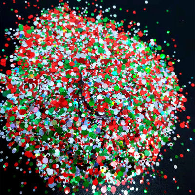 Impresión de corte a presión y método de impresión de 1 color para brillo en forma de puntos Xmas Navidad