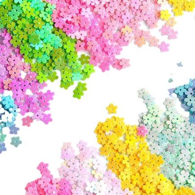 Materiales de PET Sequin Embroidery aplicado para festivales Bodas Fiestas-Proveedores artesanales de moda-función multifuncional