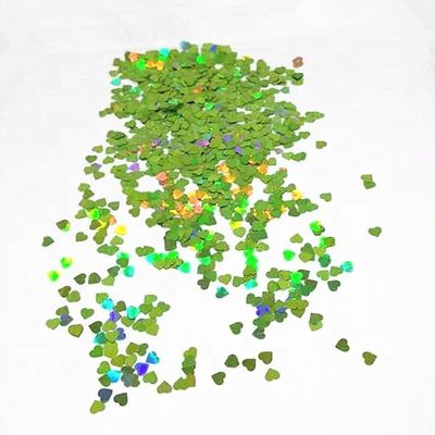 Glitter en forma de corazón brillante decorar la fiesta de bodas en el hogar de moda PVC poliéster estrellas foil luces número estilo suministros de brillo