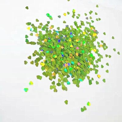 Glitter en forma de corazón brillante decorar la fiesta de bodas en el hogar de moda PVC poliéster estrellas foil luces número estilo suministros de brillo