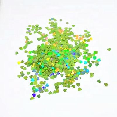 Glitter en forma de corazón brillante decorar la fiesta de bodas en el hogar de moda PVC poliéster estrellas foil luces número estilo suministros de brillo