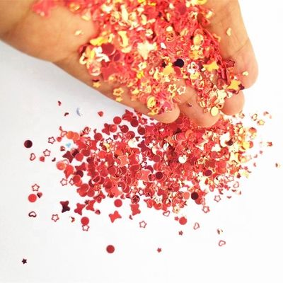 Mezclas multifuncionales Sequins Rosa Mariposa Puntos Brillante Corazón Abierto Estrellas Abiertas Luna Diamante para versátil y creativo