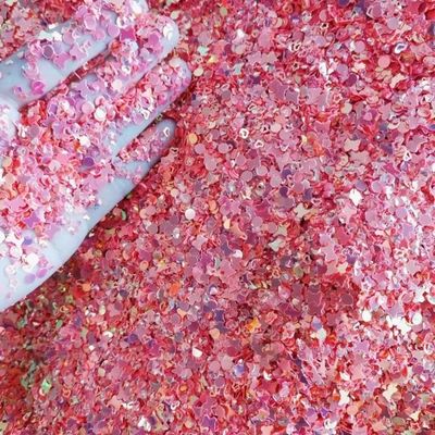 Mezclas multifuncionales Sequins Rosa Mariposa Puntos Brillante Corazón Abierto Estrellas Abiertas Luna Diamante para versátil y creativo